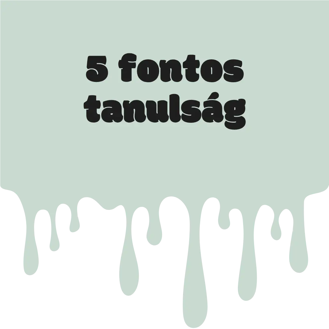 5 fontos tanulság