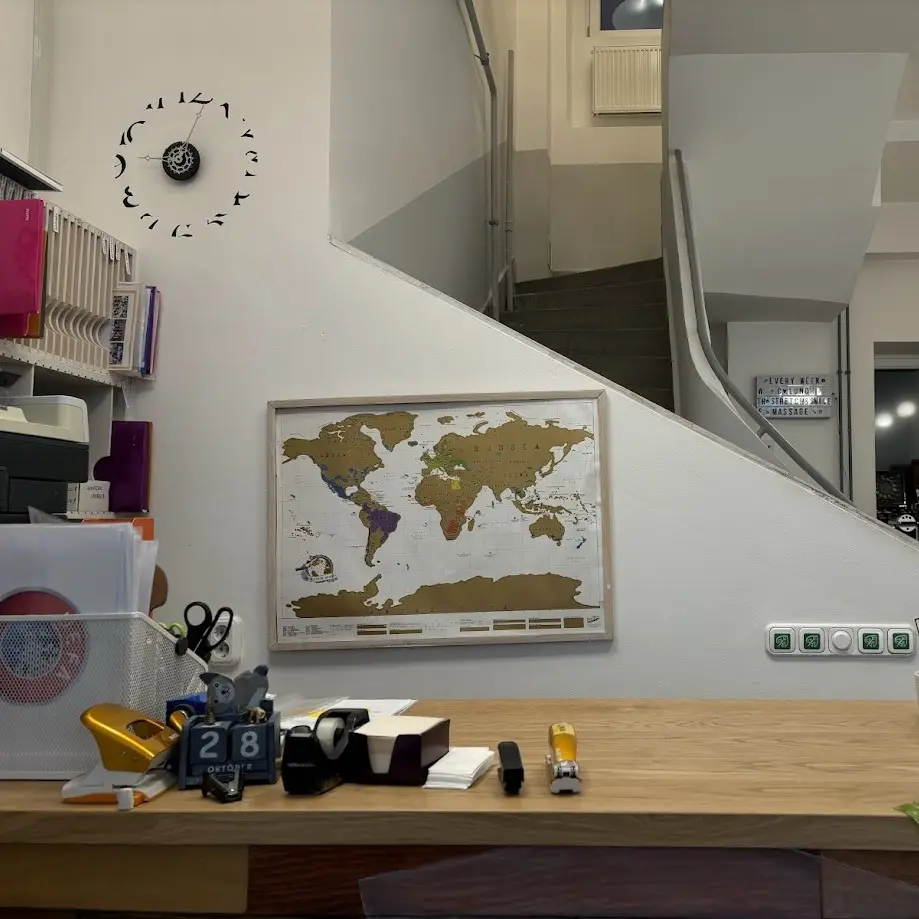 Régi térkép a falon