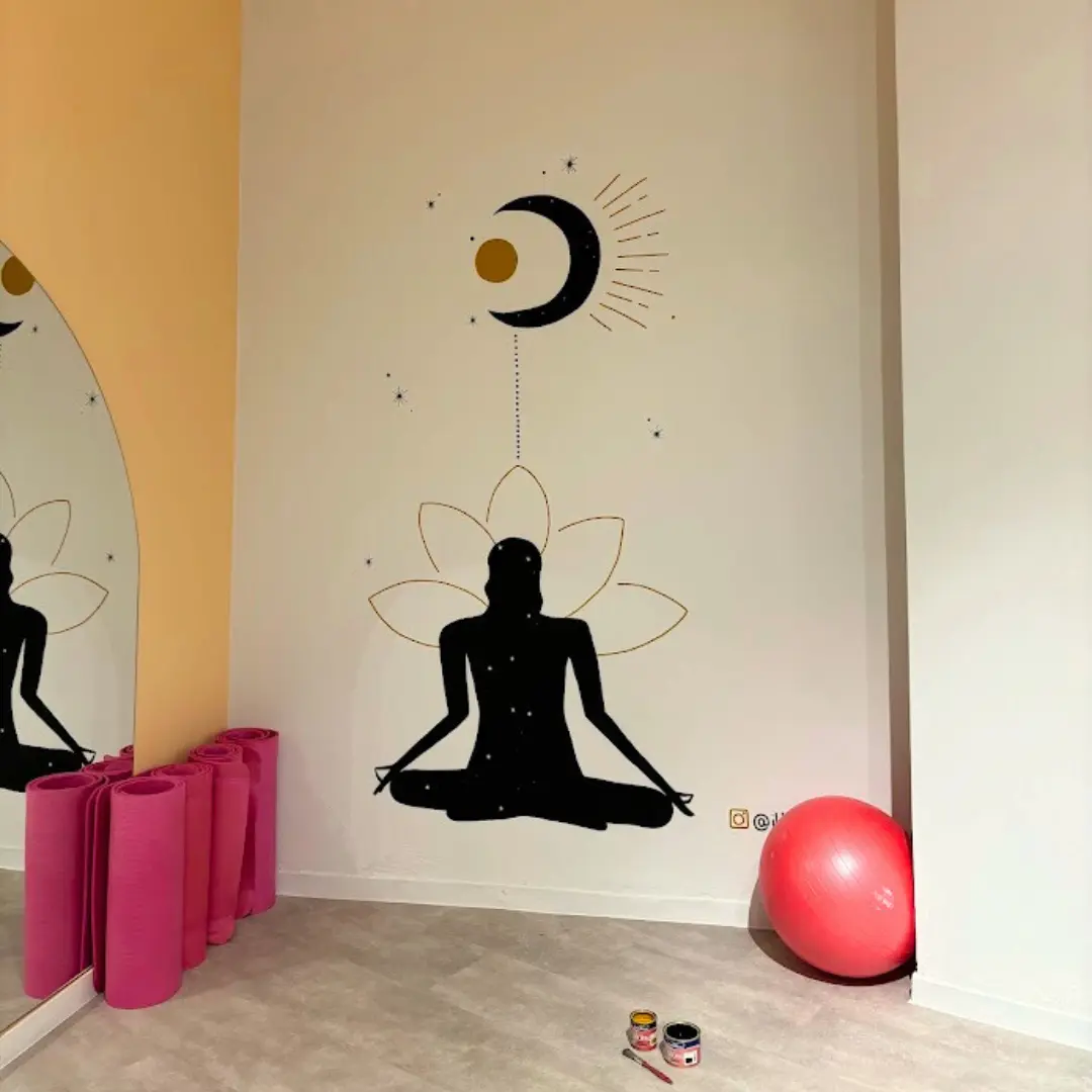 Holdfényes Nyugalom dekorációs falfestmény